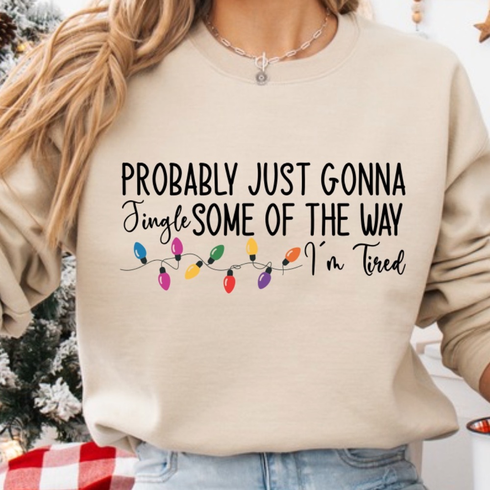 NEW Funny Christmas Graphic Sweatshirt Sweater S-5X Oversized